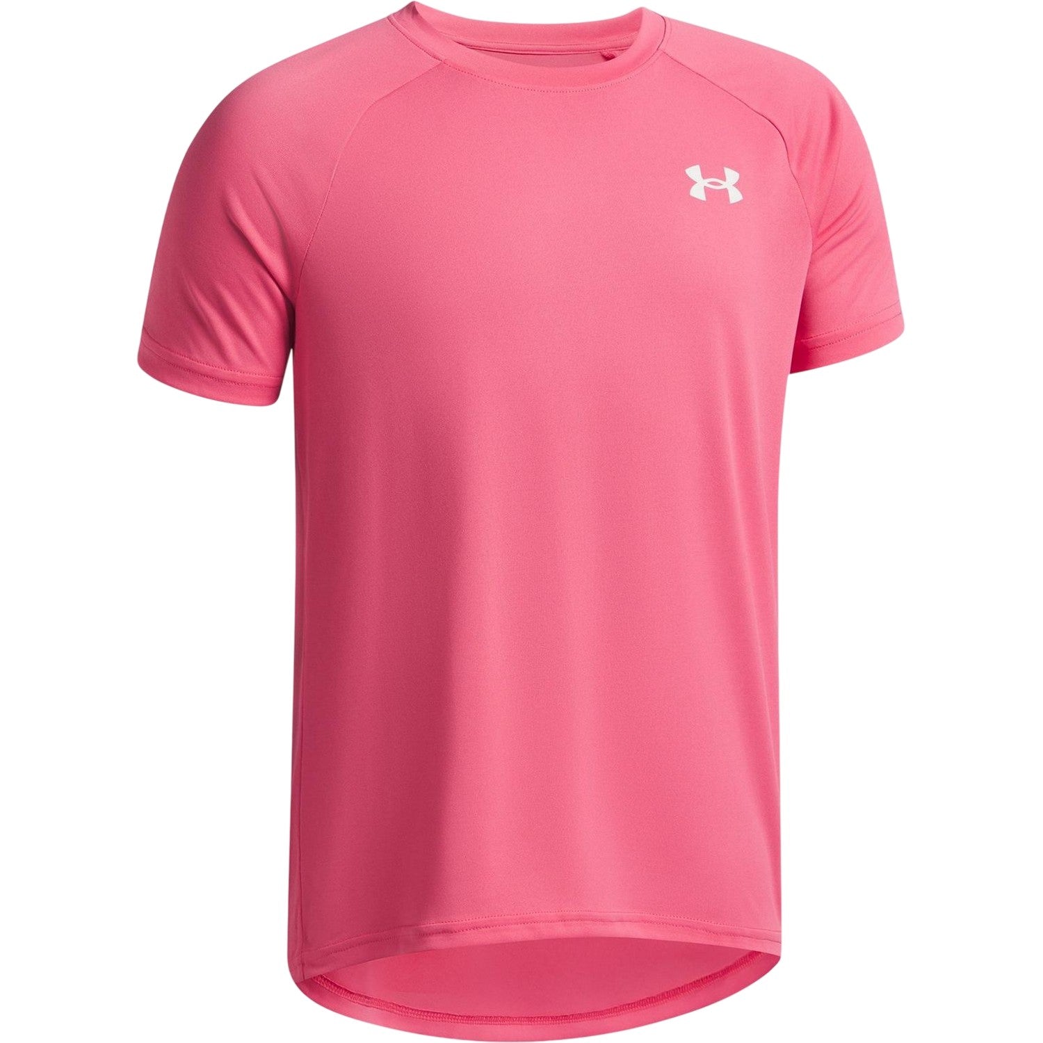 Super Pink - Side - Under Armour Boys Tech 2.0 Short-Sleeved T-Shirt