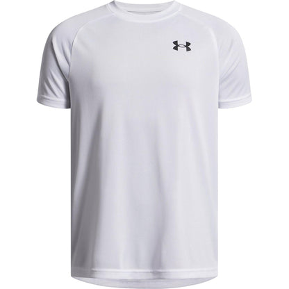 White - Front - Under Armour Boys Tech 2.0 Short-Sleeved T-Shirt