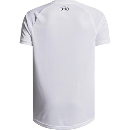 White - Back - Under Armour Boys Tech 2.0 Short-Sleeved T-Shirt