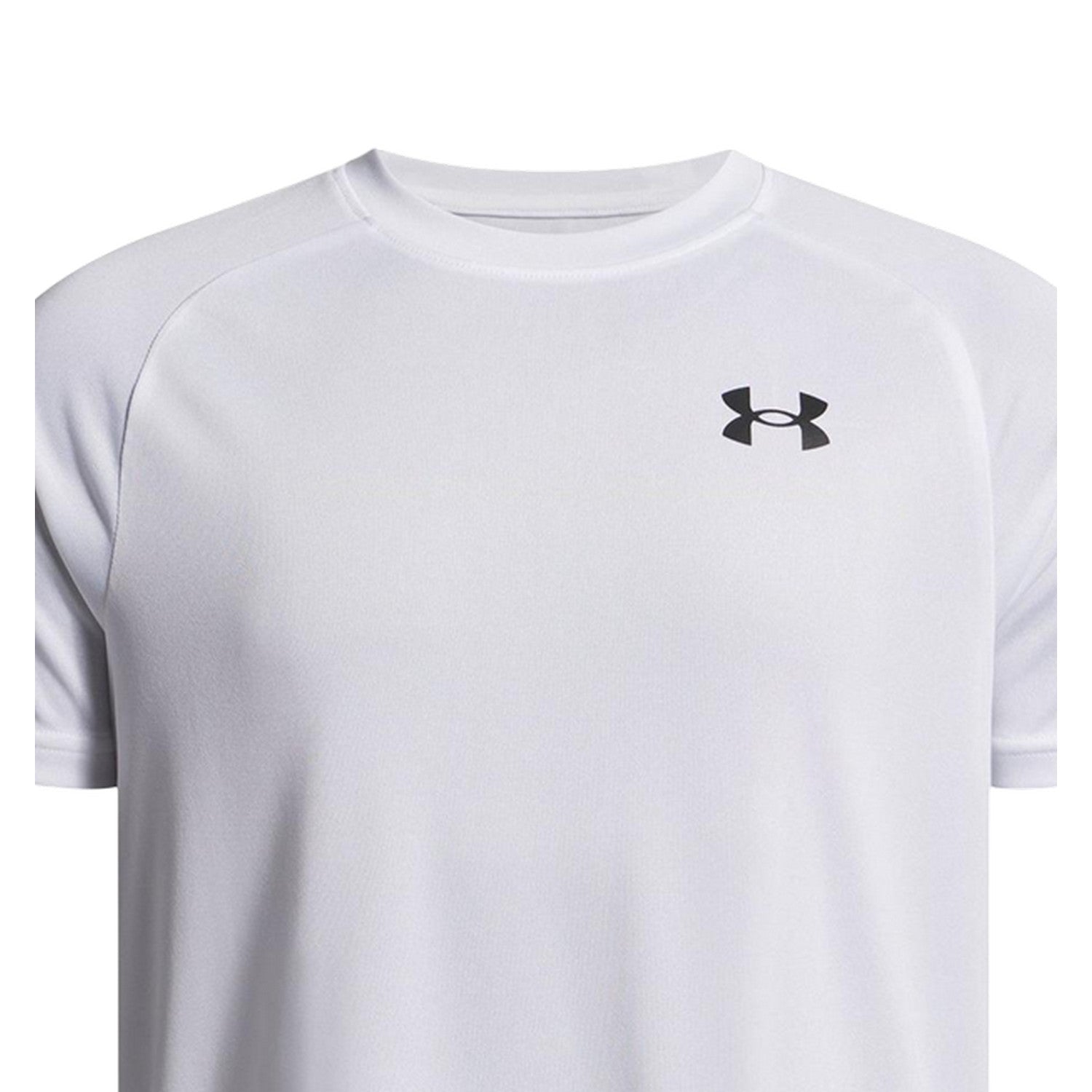 White - Side - Under Armour Boys Tech 2.0 Short-Sleeved T-Shirt