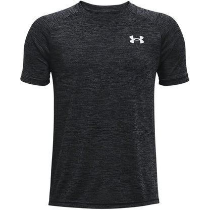 Black - Front - Under Armour Boys Tech 2.0 Short-Sleeved T-Shirt