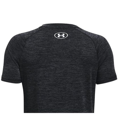 Black - Side - Under Armour Boys Tech 2.0 Short-Sleeved T-Shirt