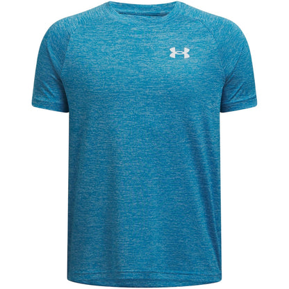 Ethereal Blue - Front - Under Armour Boys Tech 2.0 Short-Sleeved T-Shirt