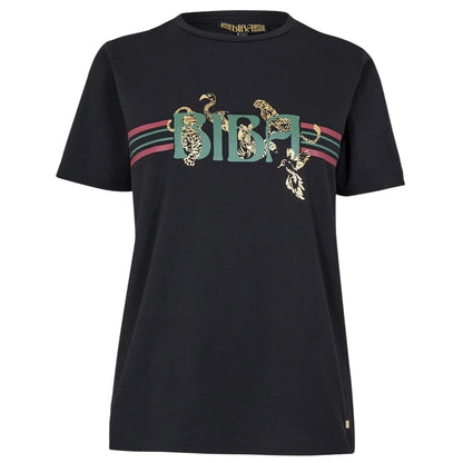 Black - Front - Biba Womens-Ladies Animals T-Shirt