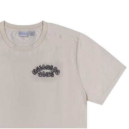 Cream-Leopard - Side - Miso Unisex Adult Bubble Regular T-Shirt