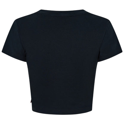 Black - Back - Levis Womens-Ladies Logo Boxy T-Shirt