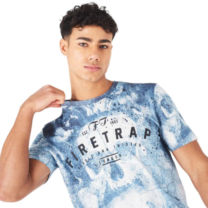Navy - Lifestyle - Firetrap Mens Skull T-Shirt