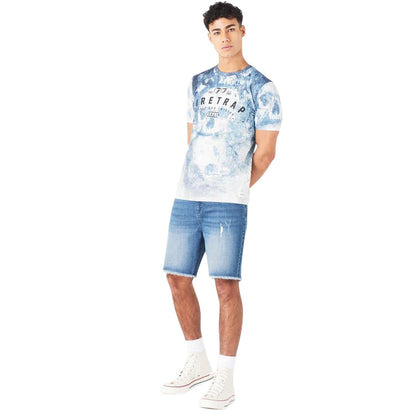 Navy - Pack Shot - Firetrap Mens Skull T-Shirt