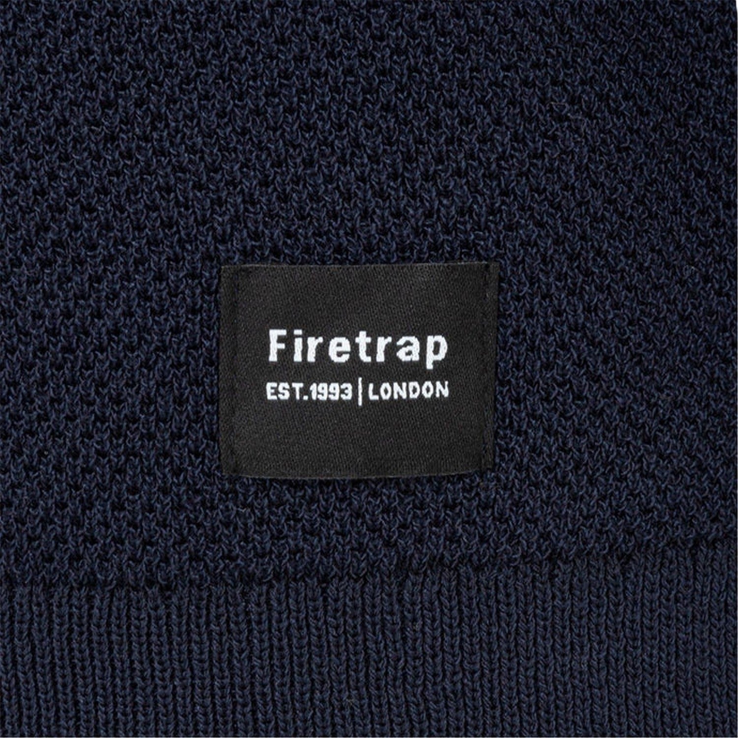 Blue - Lifestyle - Firetrap Mens Textured Collared Polo Shirt