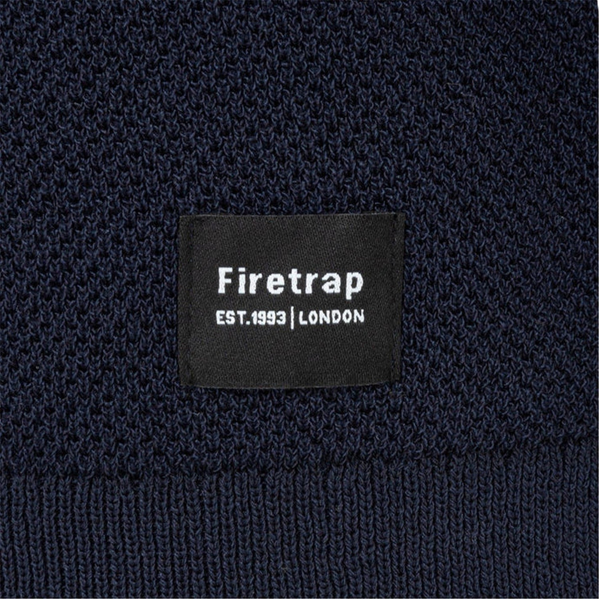 Blue - Lifestyle - Firetrap Mens Textured Collared Polo Shirt