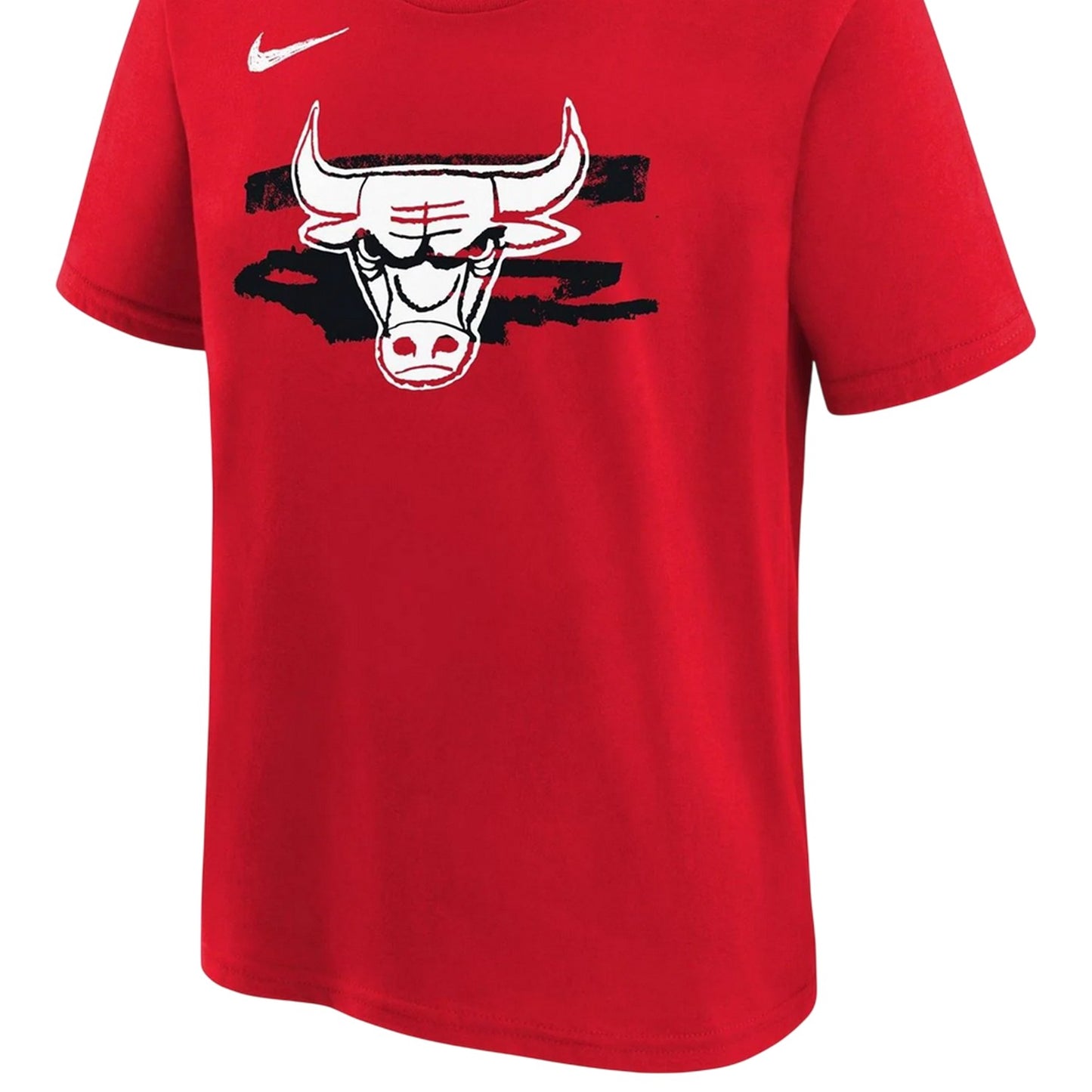 Red - Side - Nike Childrens-Kids Chicago Bulls T-Shirt
