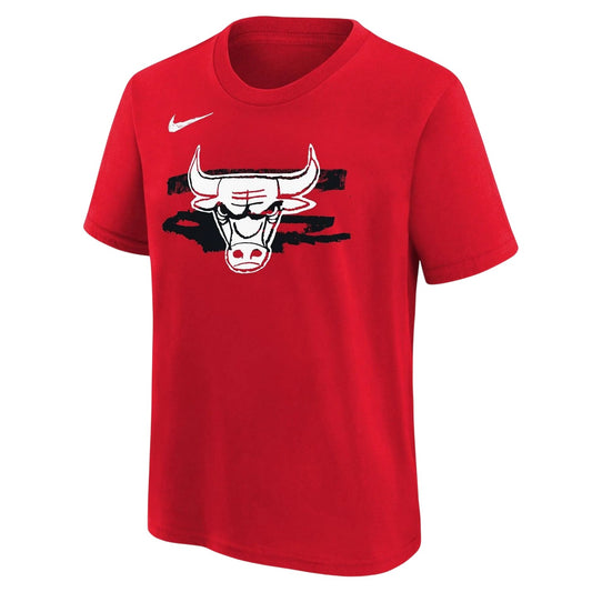 Red - Front - Nike Childrens-Kids Chicago Bulls T-Shirt