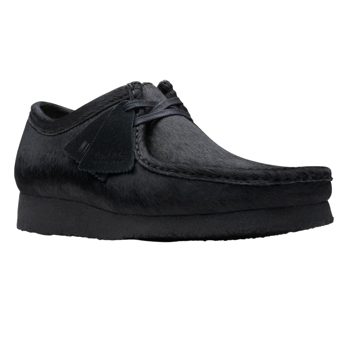 Black - Front - Clarks Mens Wallabee Shoes