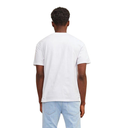 Bright White - Back - Jack And Jones Mens Papaya Crew Neck T-Shirt