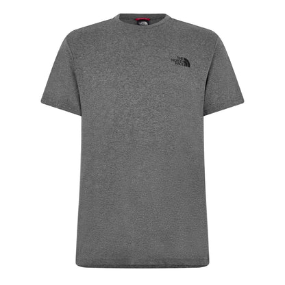 Grey Heather - Front - The North Face Mens Simple Dome Regular T-Shirt