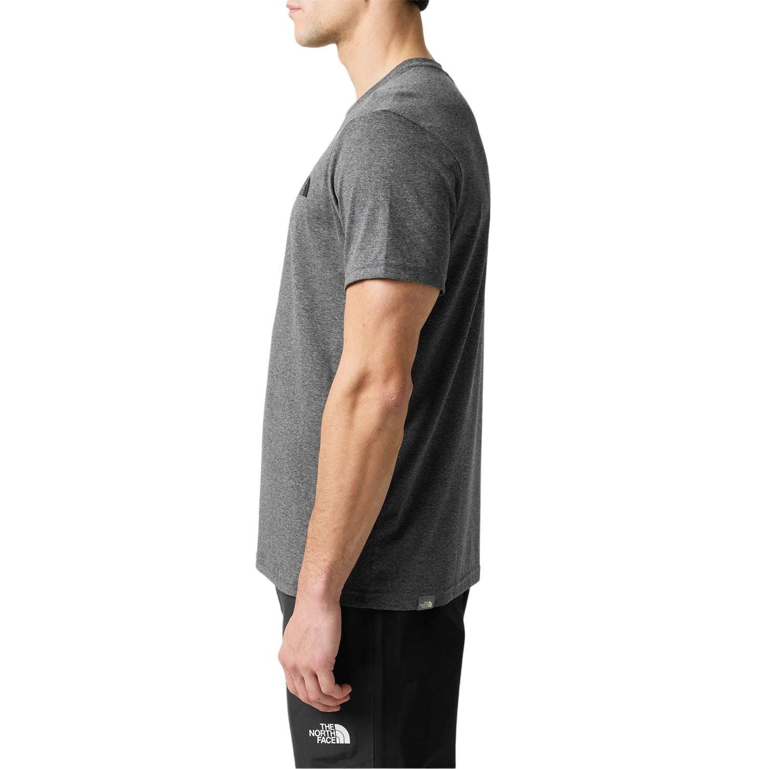 Grey Heather - Side - The North Face Mens Simple Dome Regular T-Shirt
