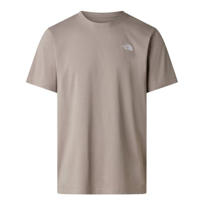 Stone Grey - Front - The North Face Mens Simple Dome Regular T-Shirt
