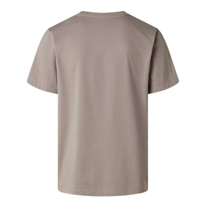 Stone Grey - Back - The North Face Mens Simple Dome Regular T-Shirt