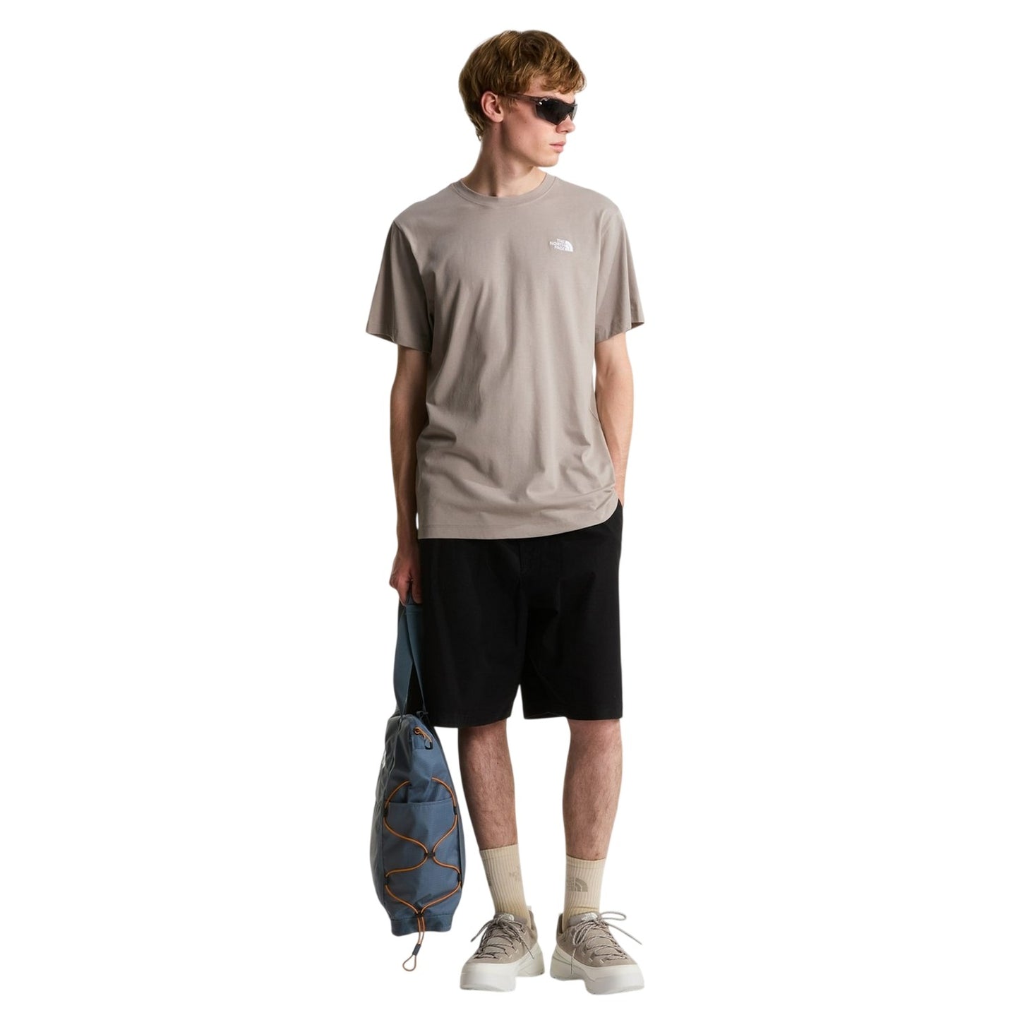 Stone Grey - Lifestyle - The North Face Mens Simple Dome Regular T-Shirt