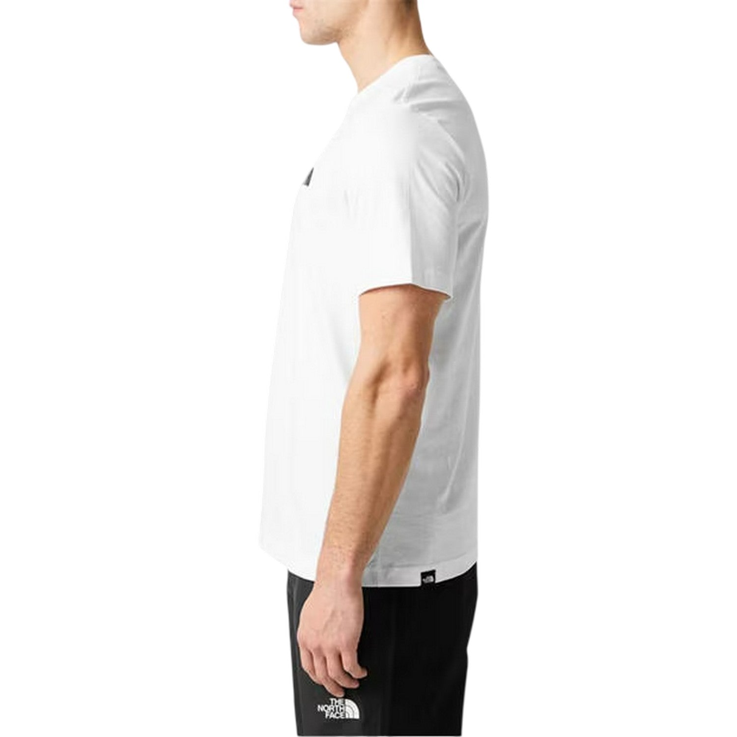 White - Side - The North Face Mens Simple Dome Regular T-Shirt