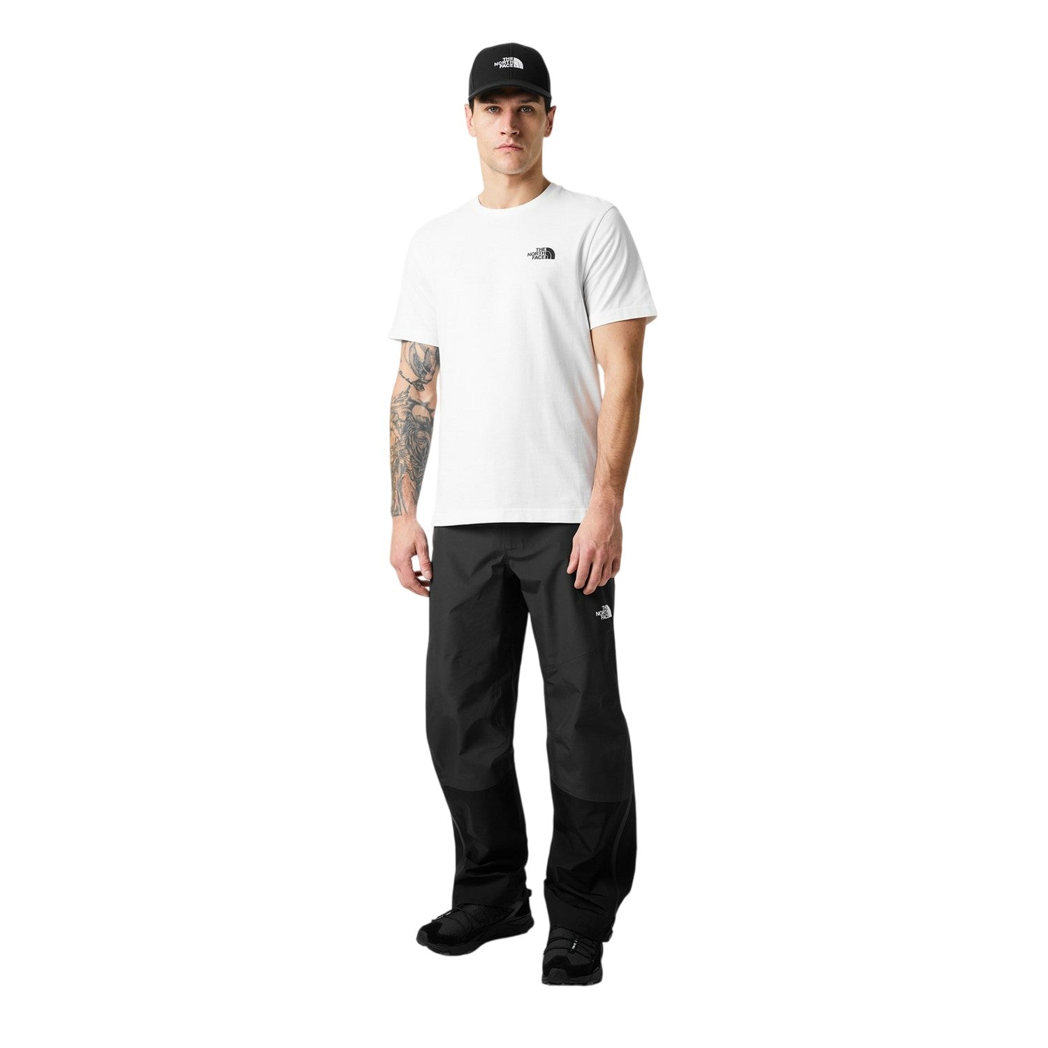 White - Lifestyle - The North Face Mens Simple Dome Regular T-Shirt