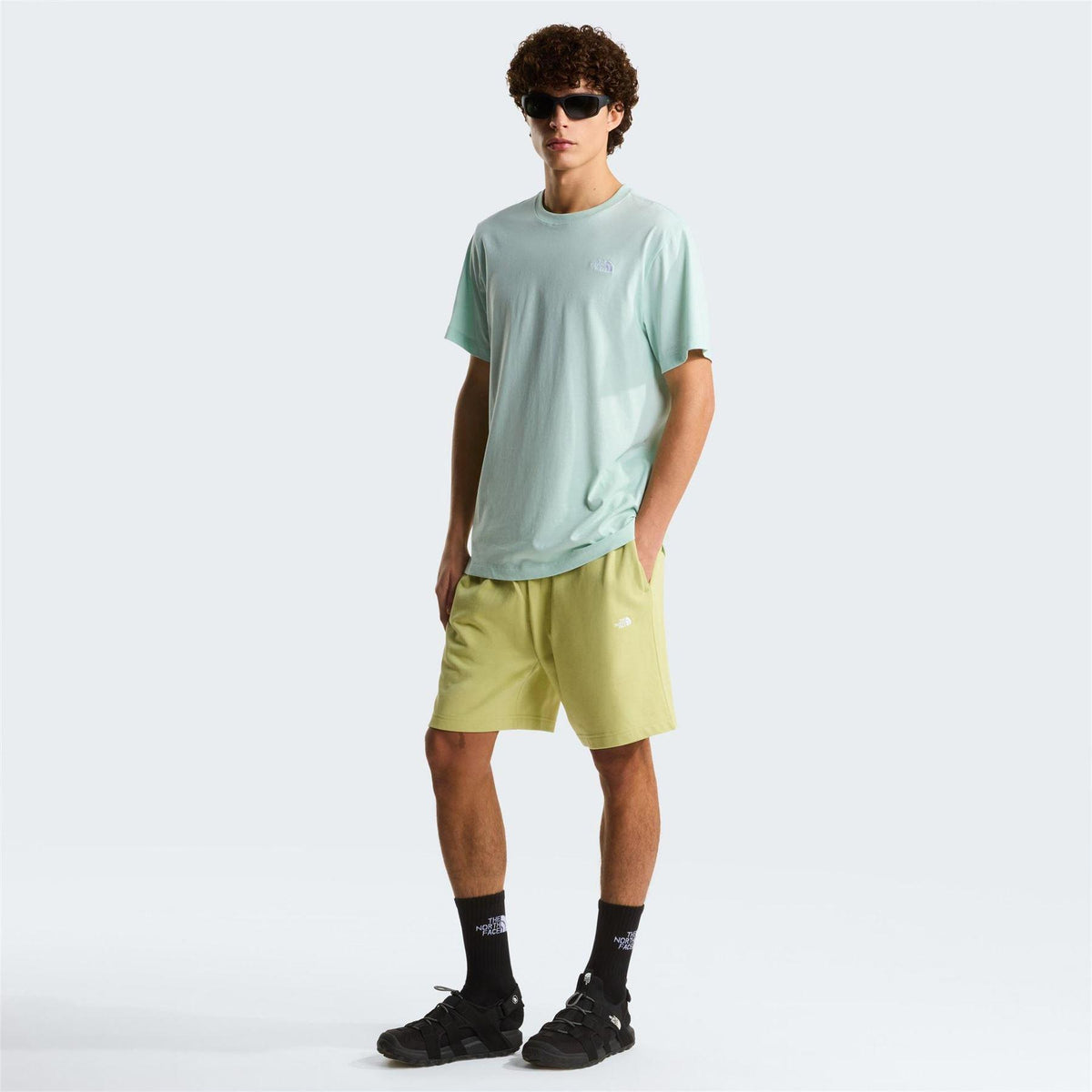Opal Blue - Pack Shot - The North Face Mens Simple Dome Regular T-Shirt