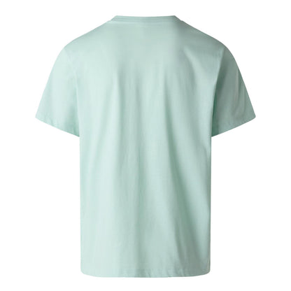 Opal Blue - Close up - The North Face Mens Simple Dome Regular T-Shirt