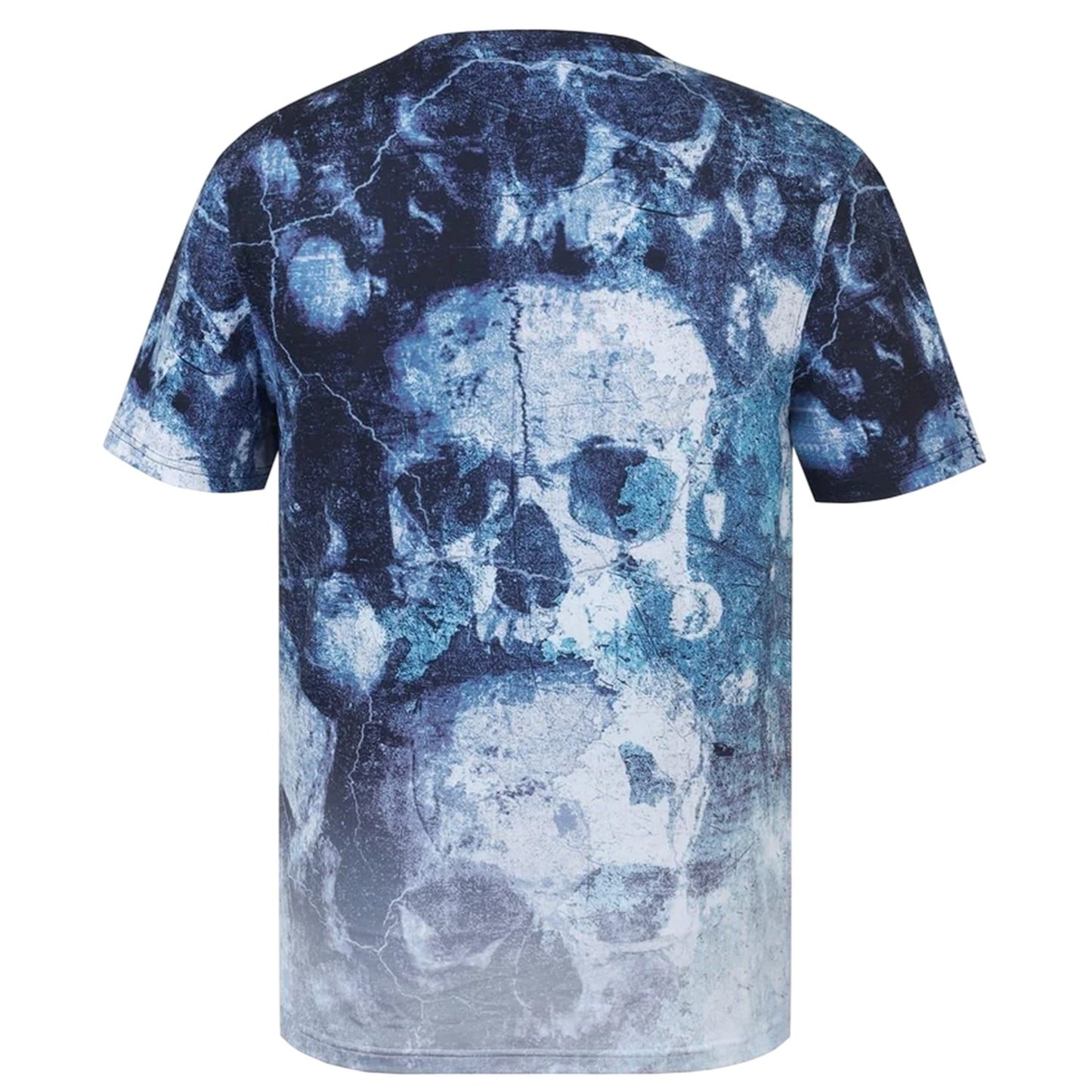 Navy - Back - Firetrap Mens Sub Skulls T-Shirt