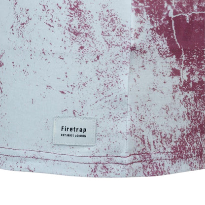 Dark Burgundy - Lifestyle - Firetrap Mens Sub All-Over Print T-Shirt