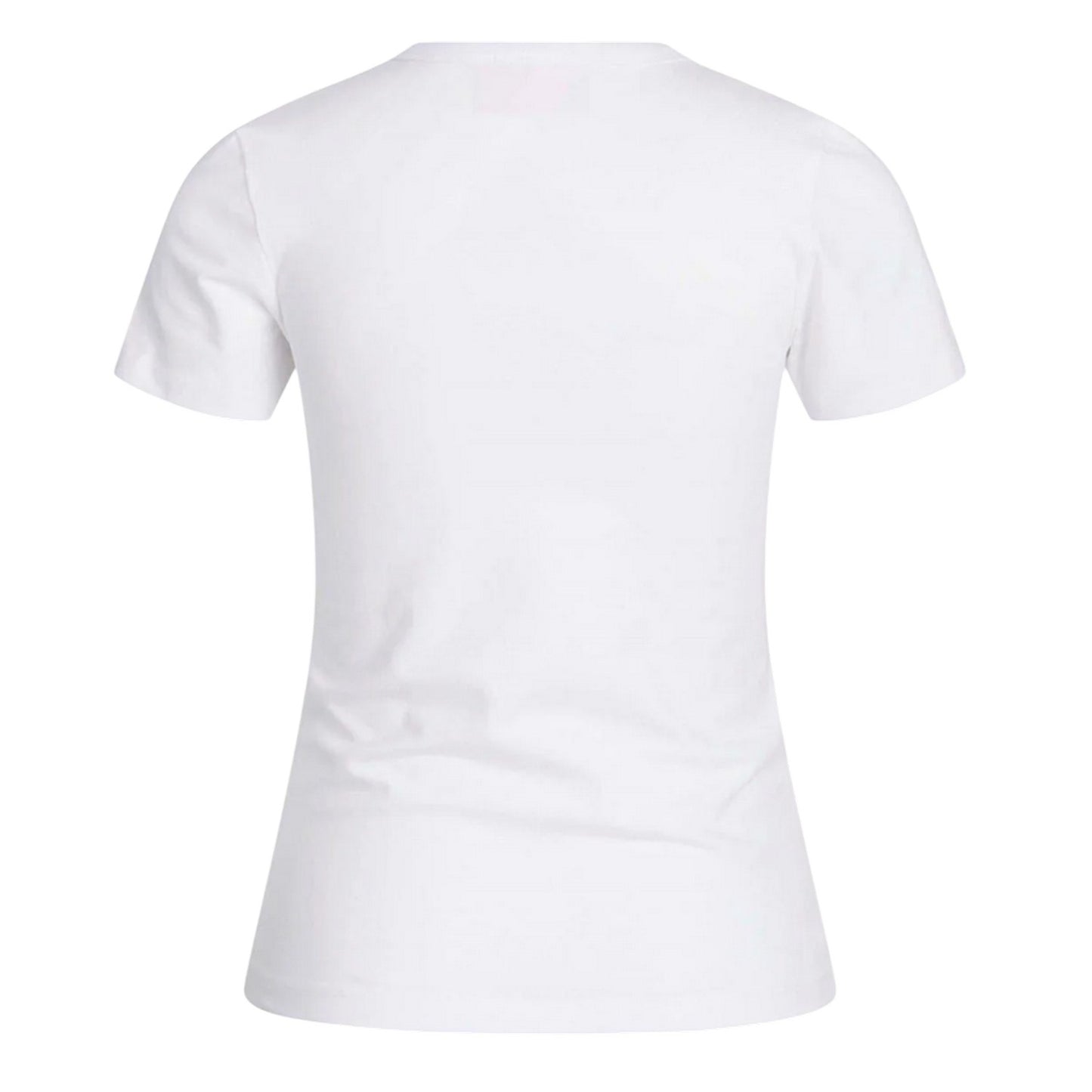 Bright White - Back - JJXX Womens-Ladies Plain Crew Neck T-Shirt