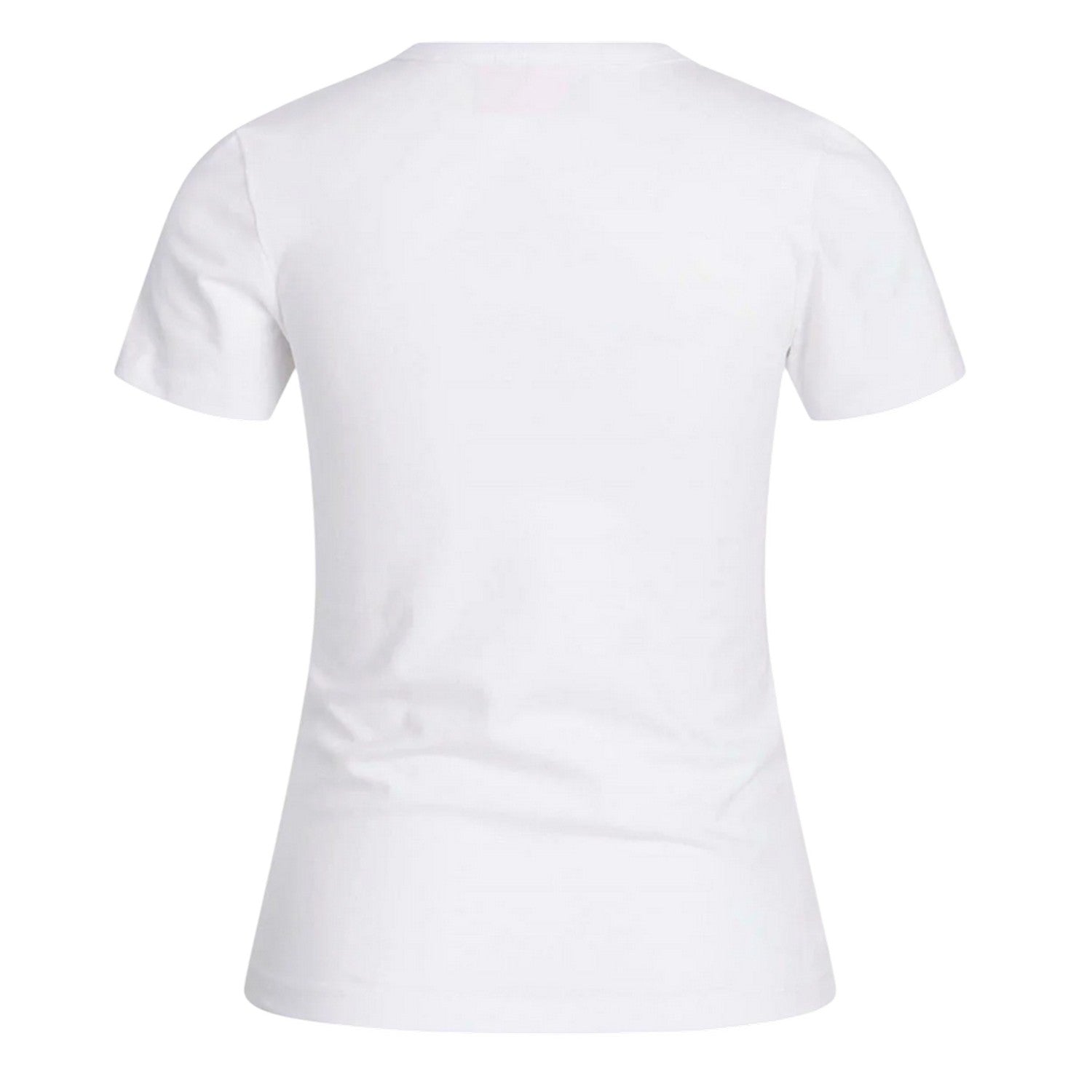 Bright White - Back - JJXX Womens-Ladies Plain Crew Neck T-Shirt