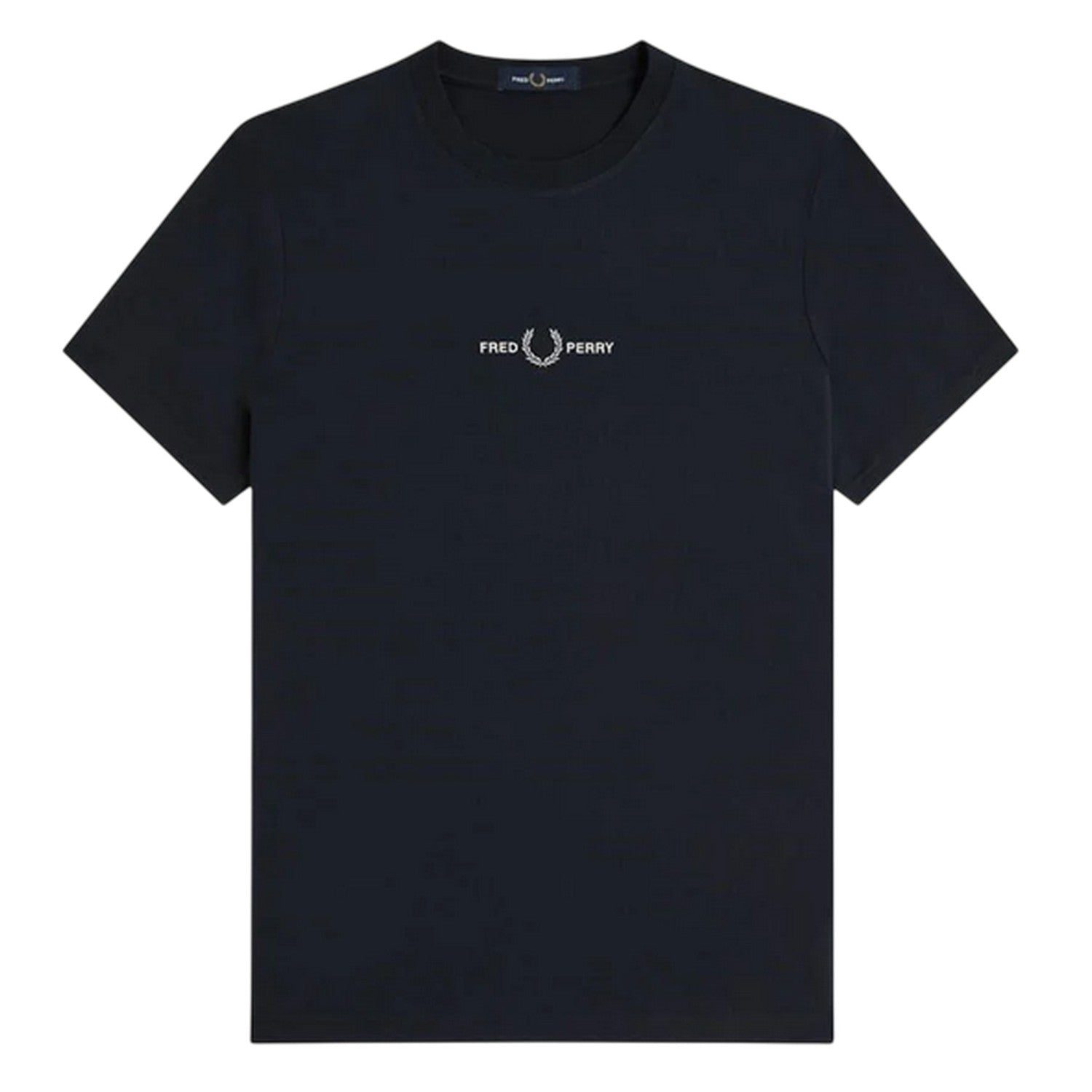 Navy - Front - Fred Perry Mens Logo T-Shirt
