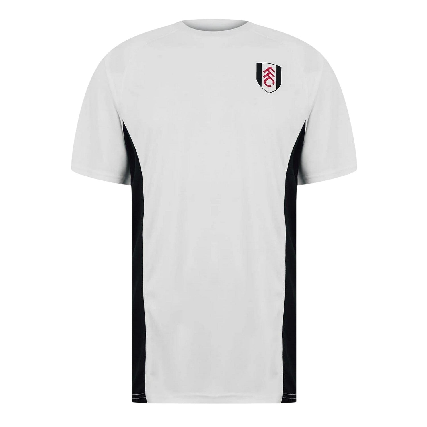 White - Front - Fulham FC Unisex Adult T-Shirt
