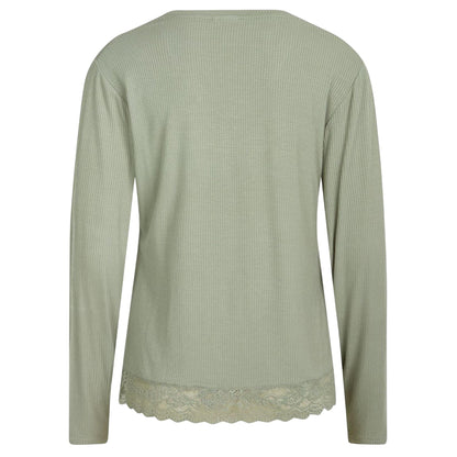 Iceberg Green - Back - CCDK Copenhagen Womens-Ladies Mayla Long-Sleeved T-Shirt