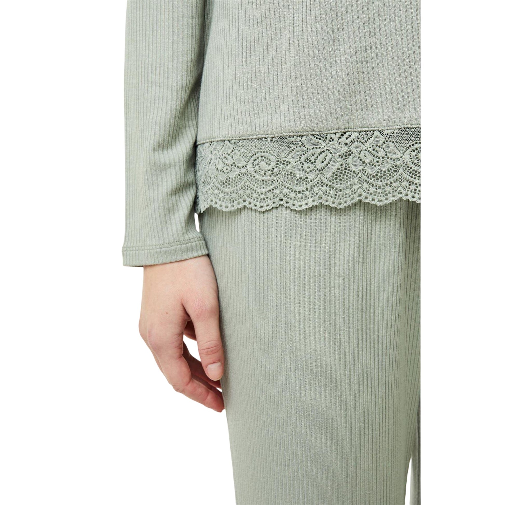 Iceberg Green - Side - CCDK Copenhagen Womens-Ladies Mayla Long-Sleeved T-Shirt