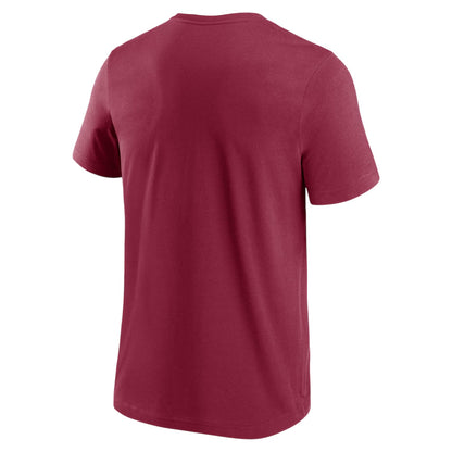 Claret - Back - Aston Villa FC Mens Essential Crest T-Shirt