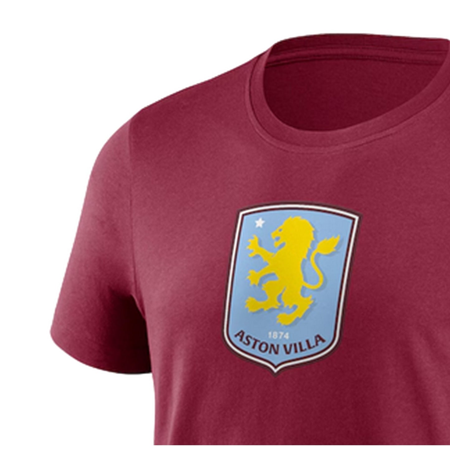 Claret - Side - Aston Villa FC Mens Essential Crest T-Shirt