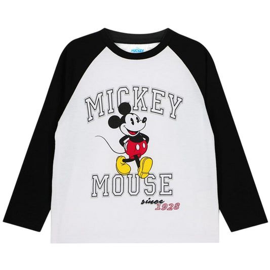Grey - Front - Mickey Mouse Baby Long-Sleeved T-Shirt