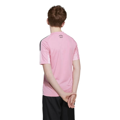 Pink-Black - Side - Inter Miami CF Childrens-Kids Adidas Home Jersey