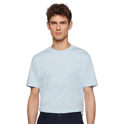 Light Blue - Side - Boss Mens Hbb Thompson Tonal Logo T-Shirt