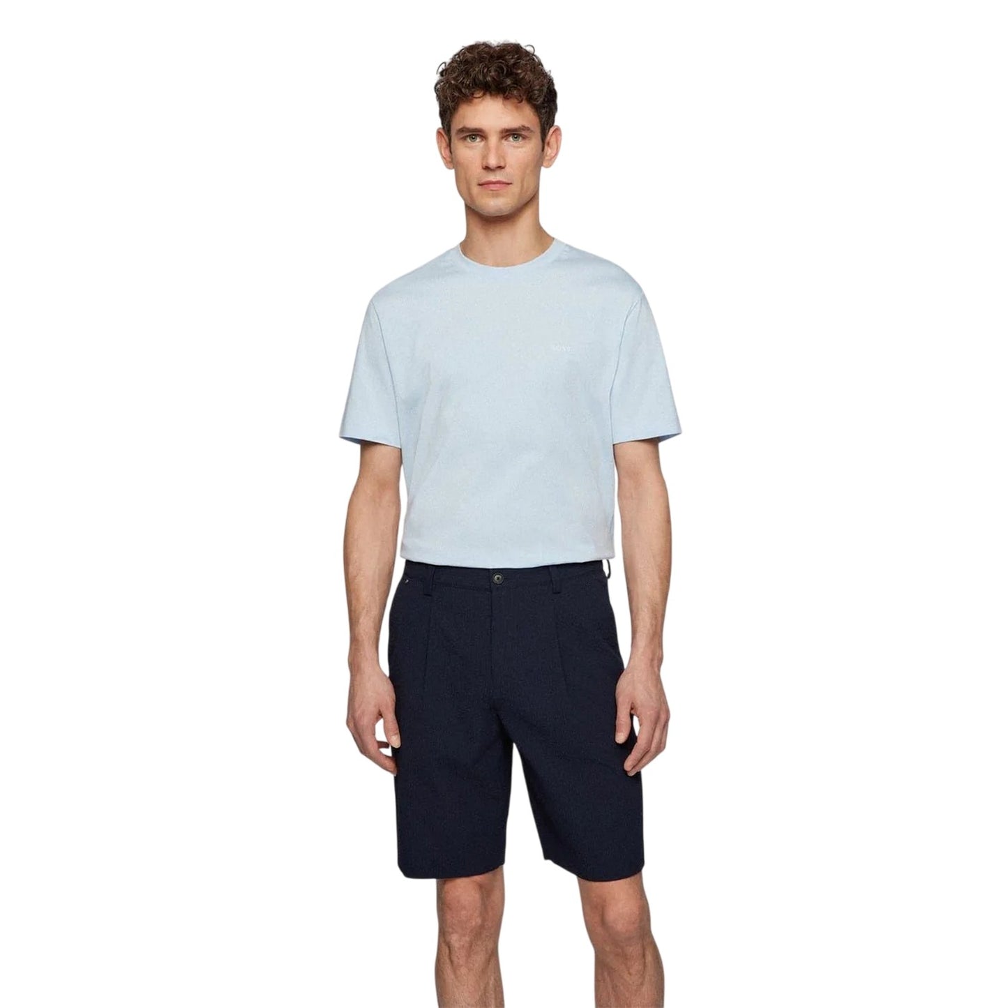 Light Blue - Lifestyle - Boss Mens Hbb Thompson Tonal Logo T-Shirt