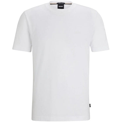 White - Front - Boss Mens Hbb Thompson Tonal Logo T-Shirt