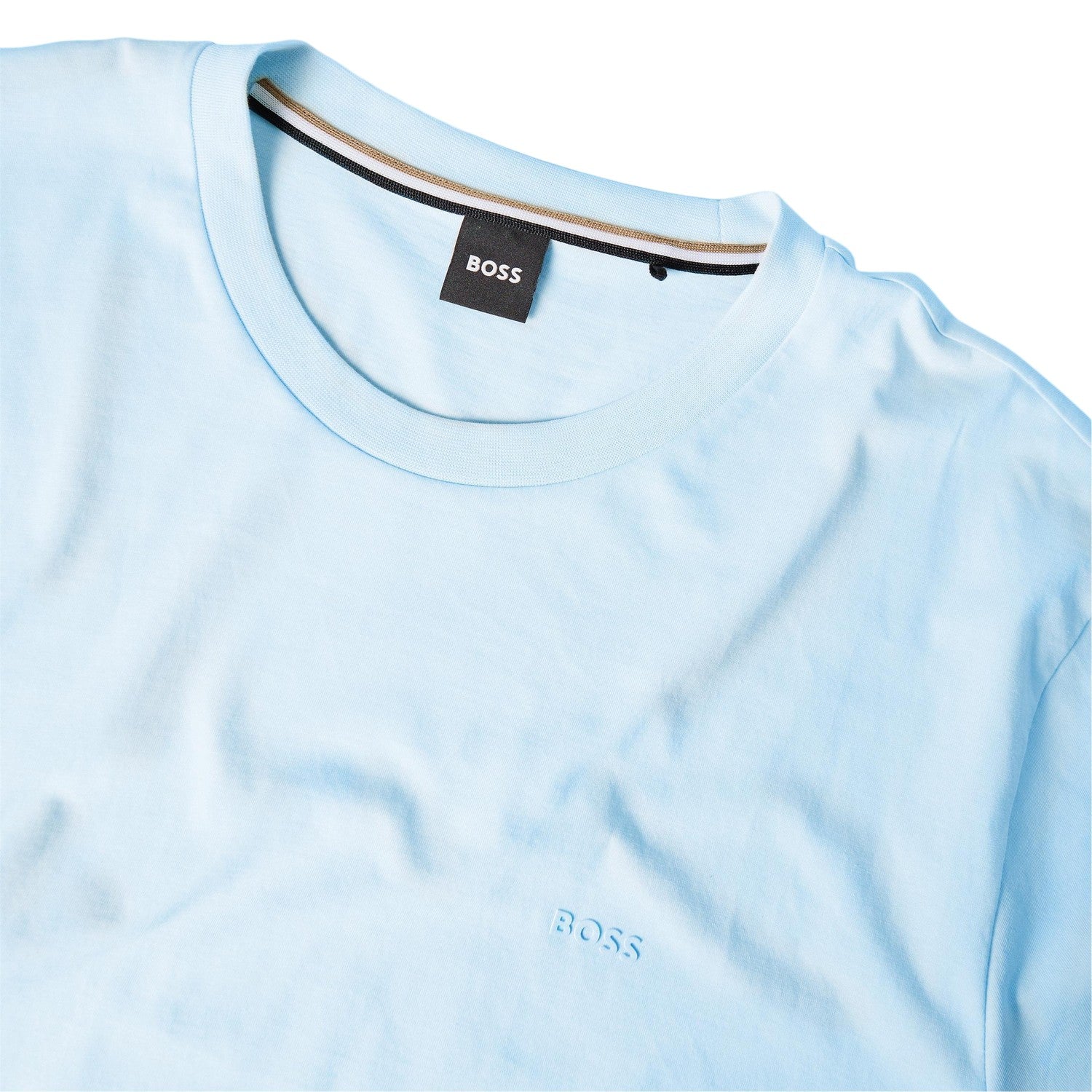 Blue - Side - Boss Mens Hbb Thompson Tonal Logo T-Shirt