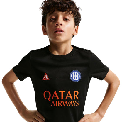 Black-Orange - Lifestyle - Inter Miami CF Childrens-Kids 2025-2026 Nike Jersey