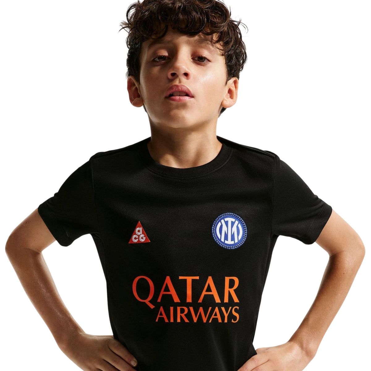 Black-Orange - Lifestyle - Nike Childrens-Kids Inter Miami CF Jersey