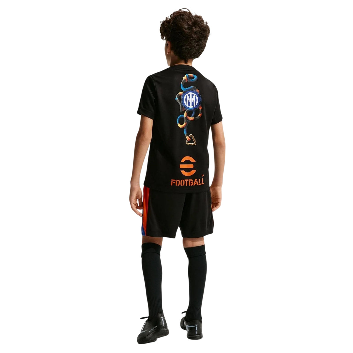 Black-Orange - Pack Shot - Nike Childrens-Kids Inter Miami CF Jersey