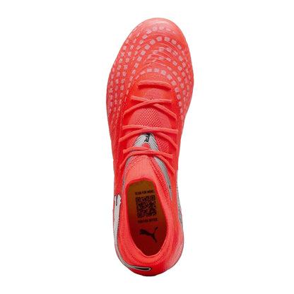 Red-Silver - Side - Puma Mens Future 8 Match Firm Ground Football Boots