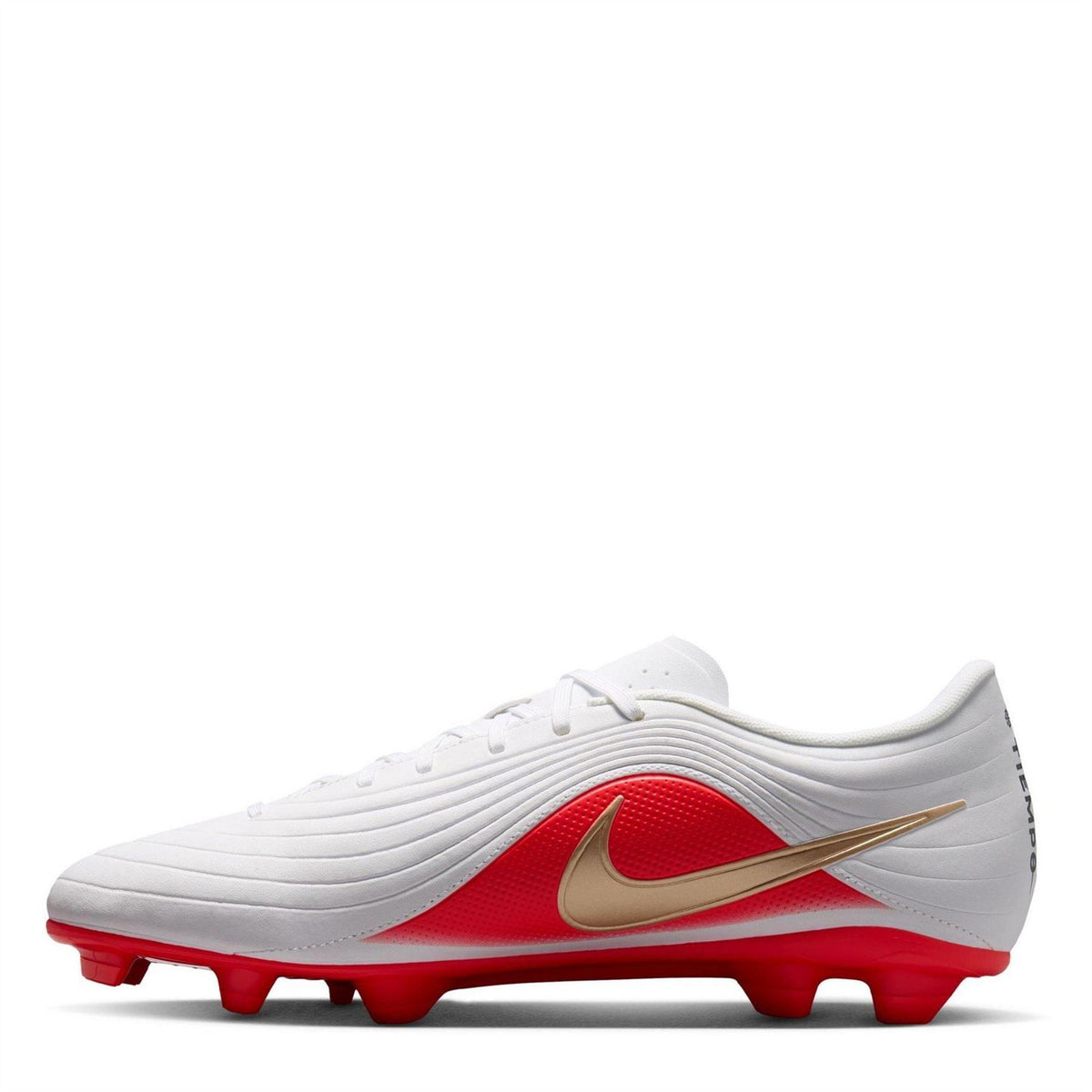 White-Red - Back - Nike Mens Tiempo Maestro Club Firm Ground Football Boots