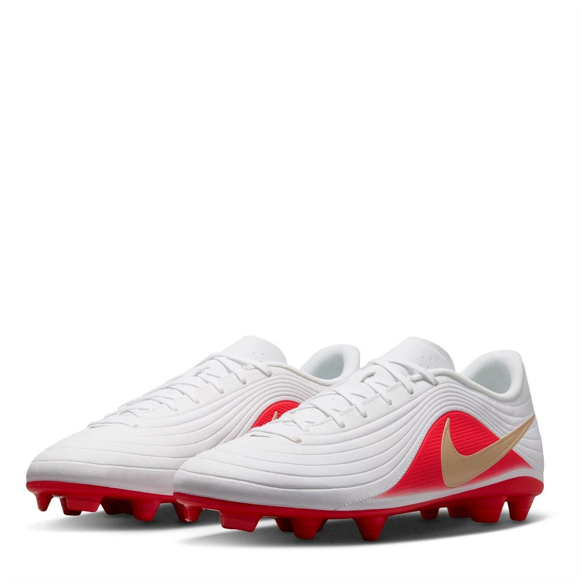 White-Red - Lifestyle - Nike Mens Tiempo Maestro Club Firm Ground Football Boots