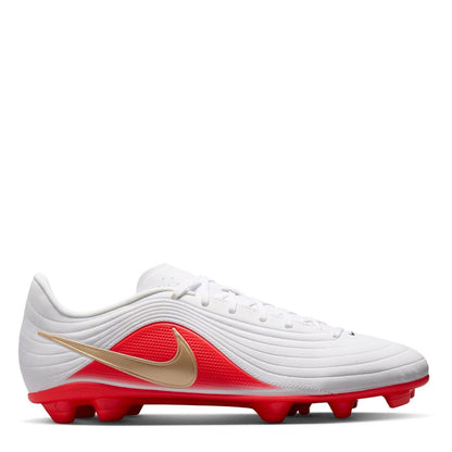White-Red - Front - Nike Mens Tiempo Maestro Club Firm Ground Football Boots